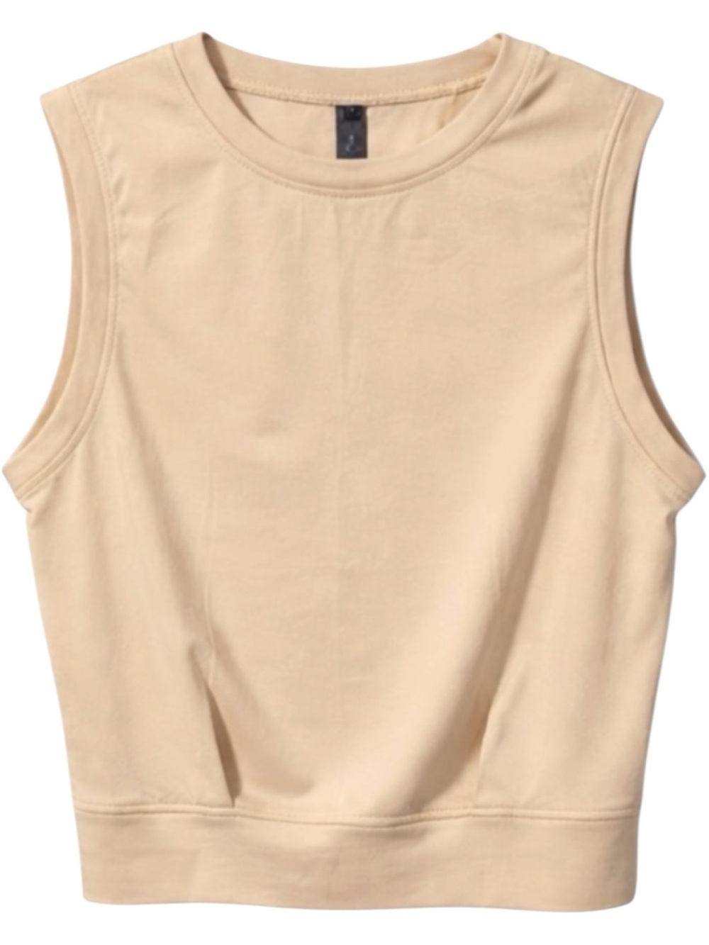Bloggerlove Tan Sleeveless Tank Top NWT Size M Beige Minimalist Capsule Top